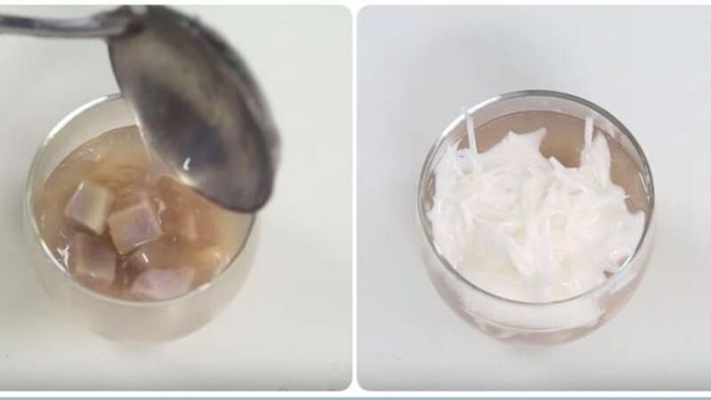 Đường và nước cốt dừa giúp chè khoai môn có vị ngọt thanh, béo thơm và đậm đà hơn. 